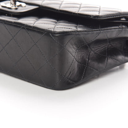 Chanel Lambskin Quilted Medium Double Flap Black 14 of 19