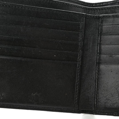 Gucci Guccissima Metal Bar French Flap Wallet Black 10 of 18