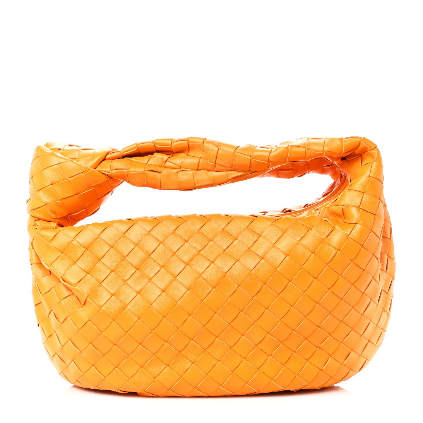 Nappa Intrecciato Teen Jodie Hobo Orange