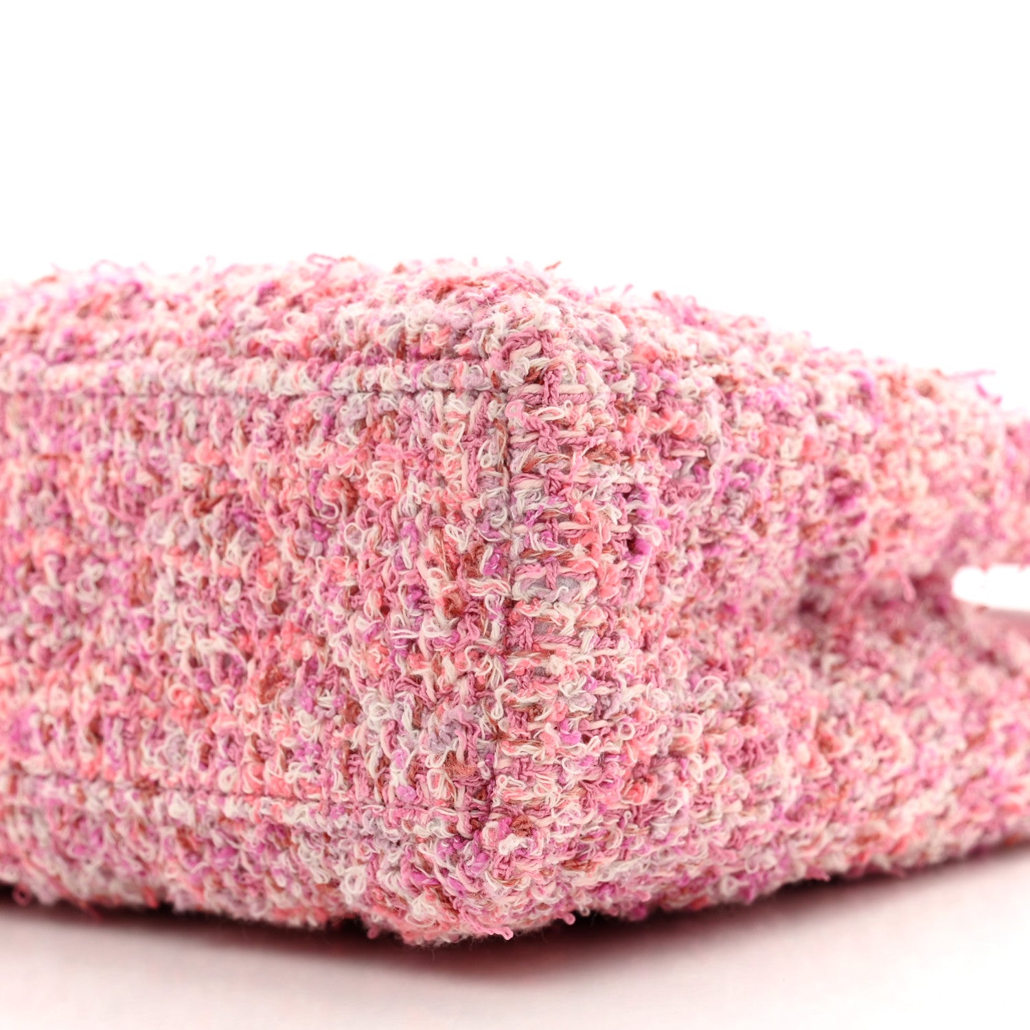 Chanel Tweed Quilted Nano Kelly Shopper Pink 9 of 11