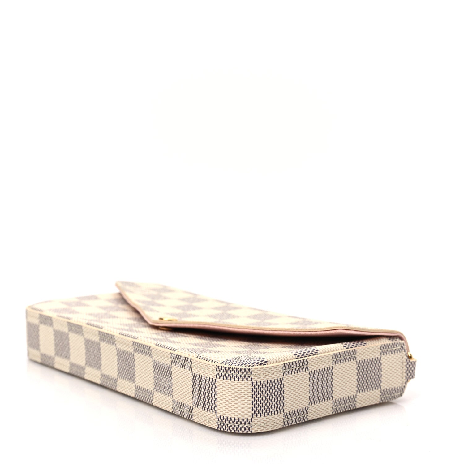 Louis Vuitton Damier Azur Pochette Felicie Chain Wallet Rose Ballerine 6 of 6