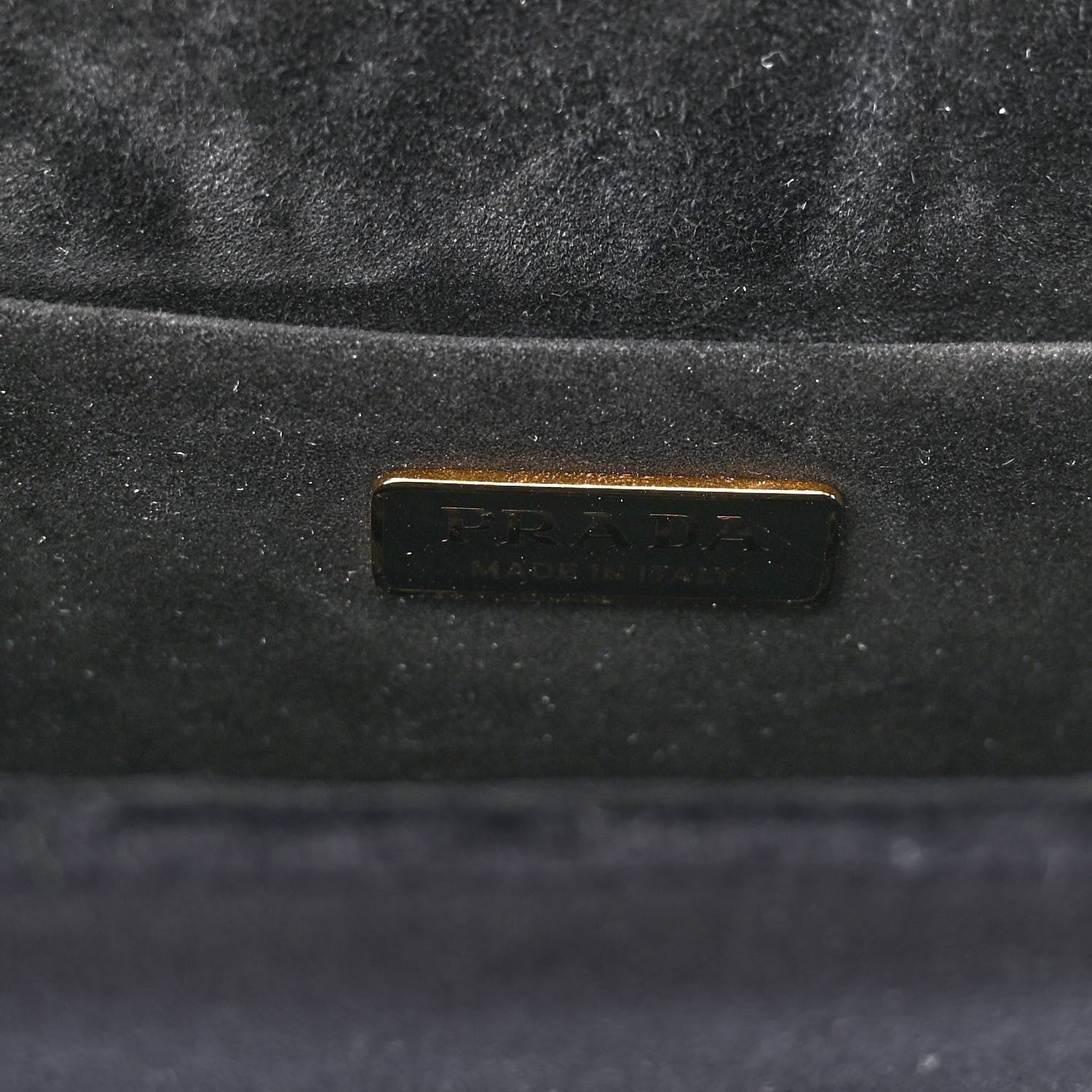 Prada Velluto Ricamo Cahier Shoulder Bag Black 6 of 9
