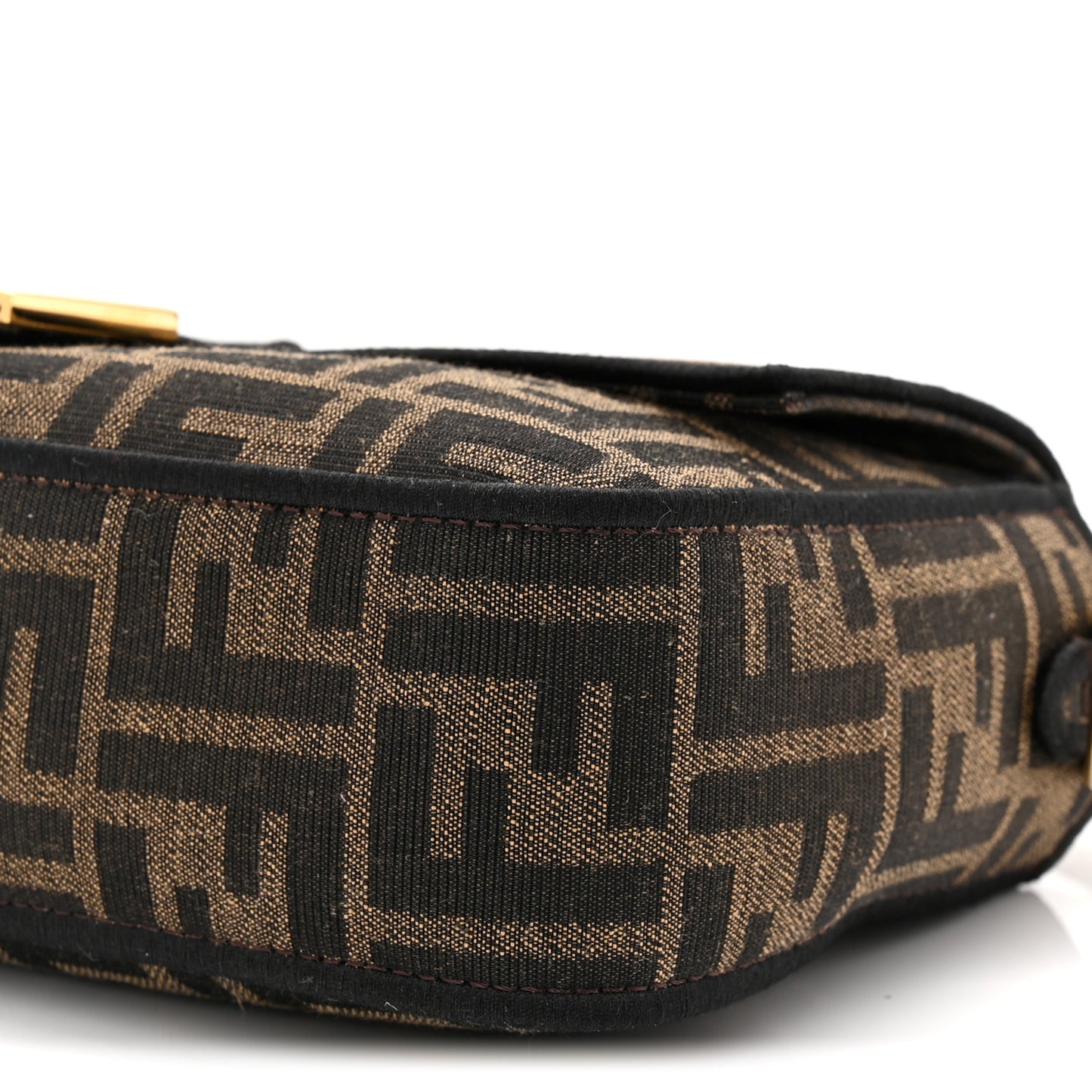 Fabric Jacquard FF 1974 Medium Baguette Tobacco Moro Black