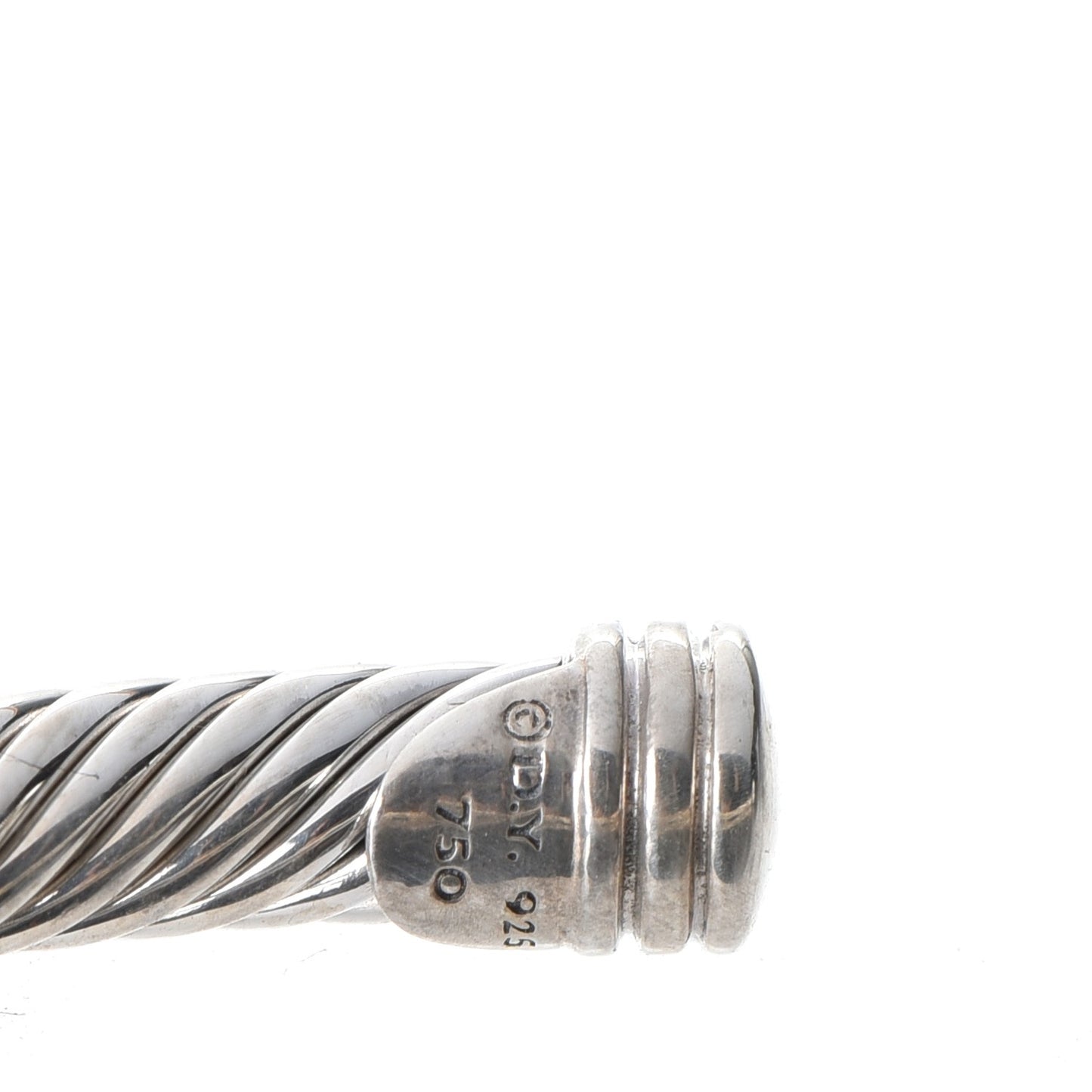 Sterling Silver 18K Yellow Gold 4mm X Station Cable Bracelet
