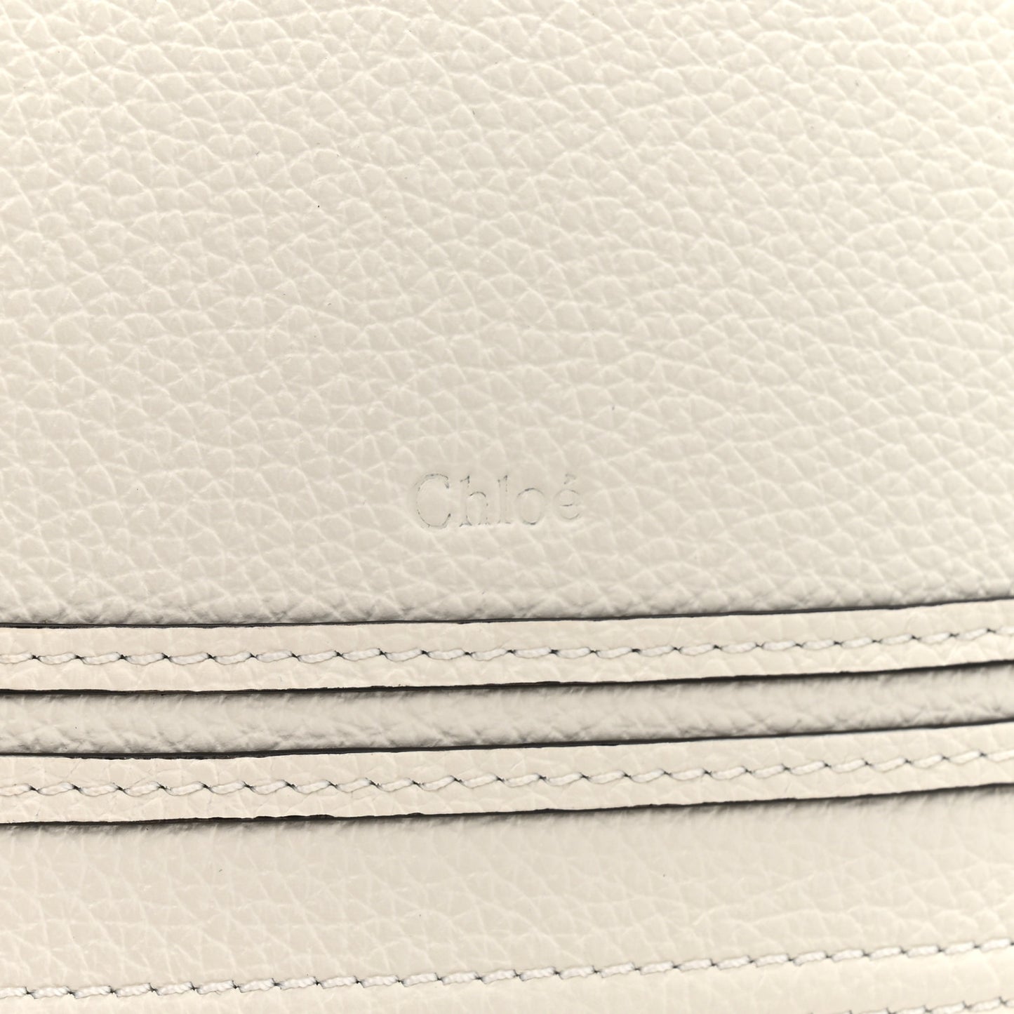 Raffia Grain Calfskin Medium Marcie Basket White