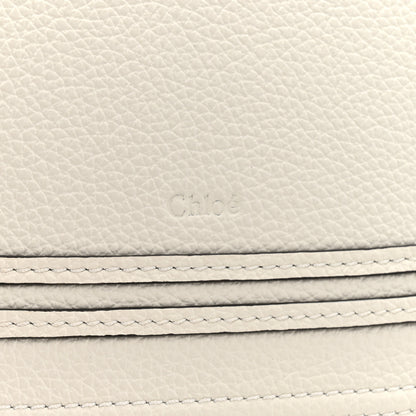 Chloe Raffia Grain Calfskin Medium Marcie Basket White 6 of 9