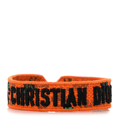 Christian Dior Cotton Woven J'Adior Dragons Friendship Bracelet Orange 1 of 4