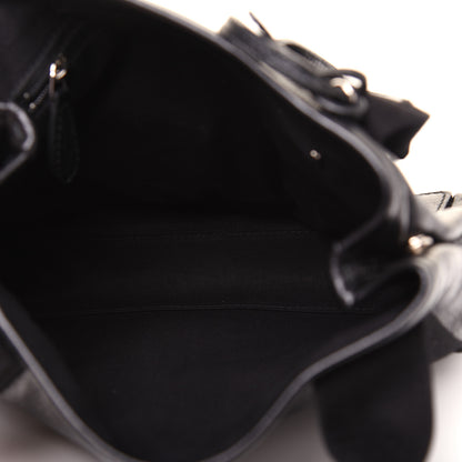 Balenciaga Agneau Stadio Ruban Viscose Navy Cabas Tote XS Black 5 of 16