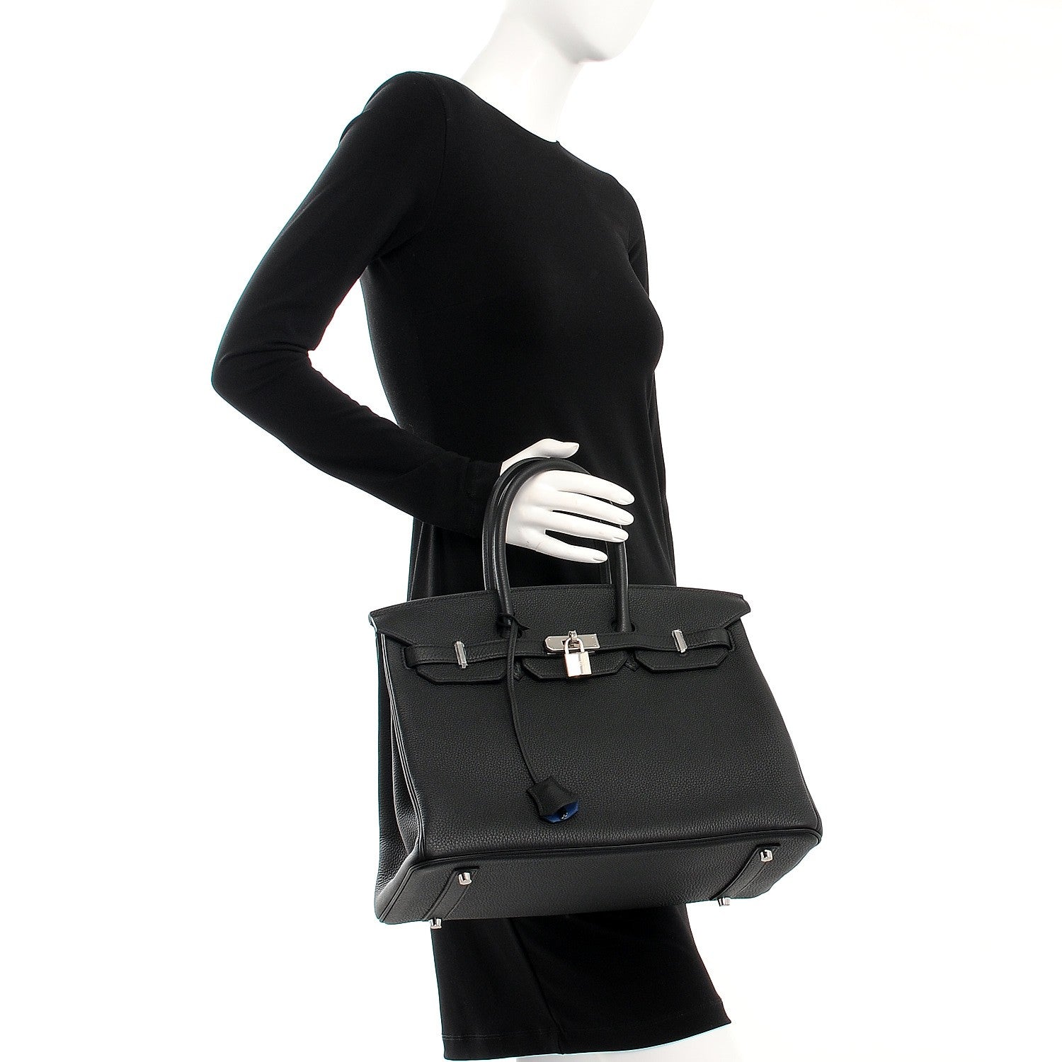 Hermes Togo Birkin 35 Black Bleu Agate 2 of 30