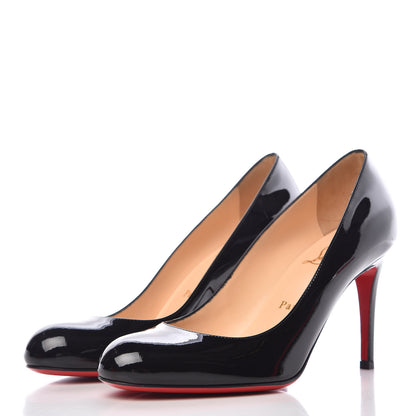Christian Louboutin Patent Merci Allen 85 Pumps 37 Black 3 of 7