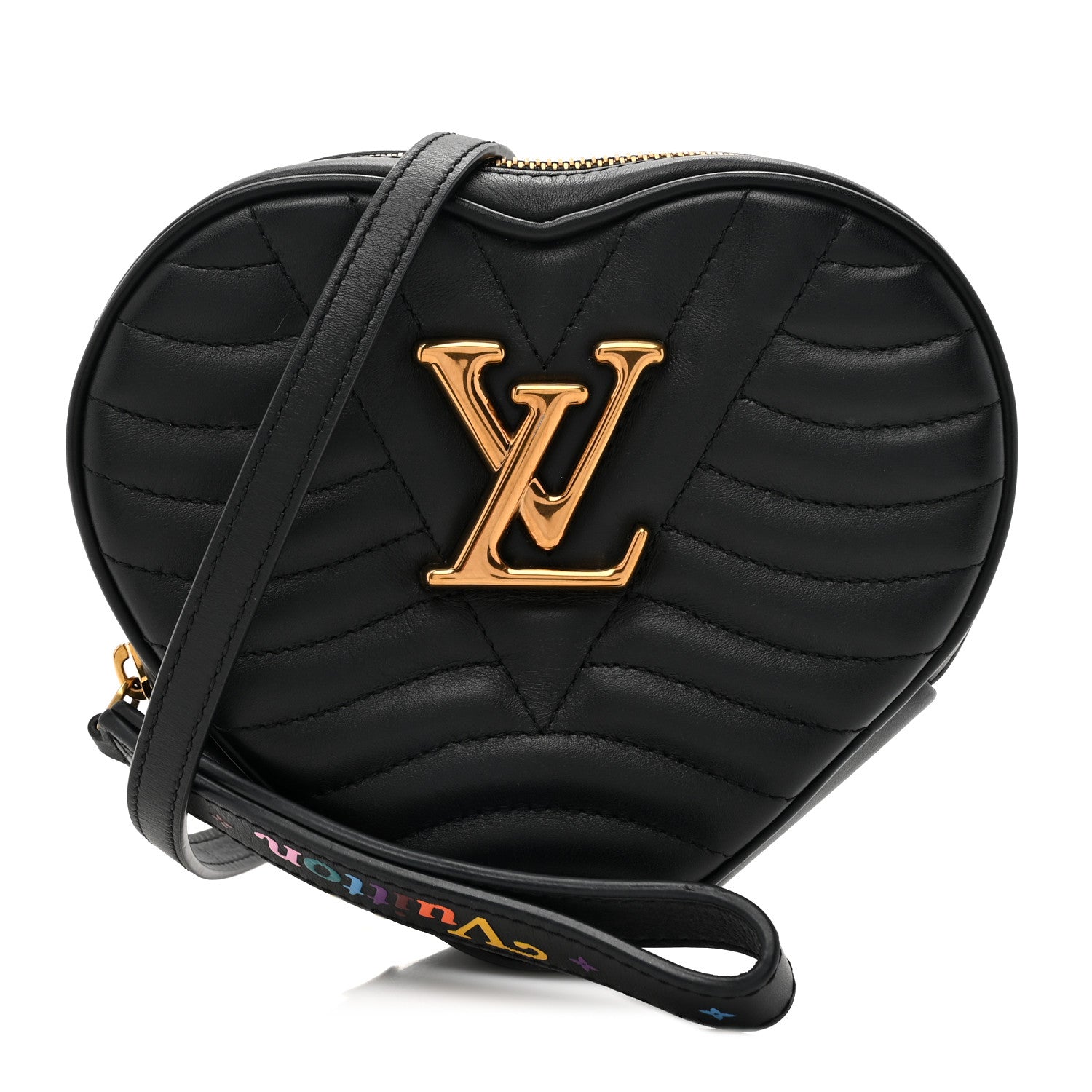 Louis Vuitton Calfskin New Wave Heart Bag Black 1 of 9