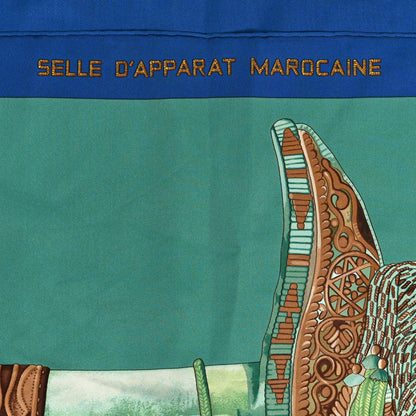 Hermes Silk Selle D Apparat Marocaine Scarf 90 3 of 4