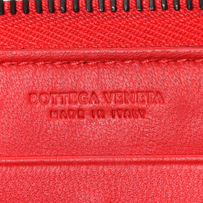 Bottega Veneta Nappa Intrecciato Zip Around Wallet Red 6 of 8