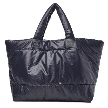 Chanel Nylon Coco Cocoon Large Reversible Tote Dark Blue 1 of 10