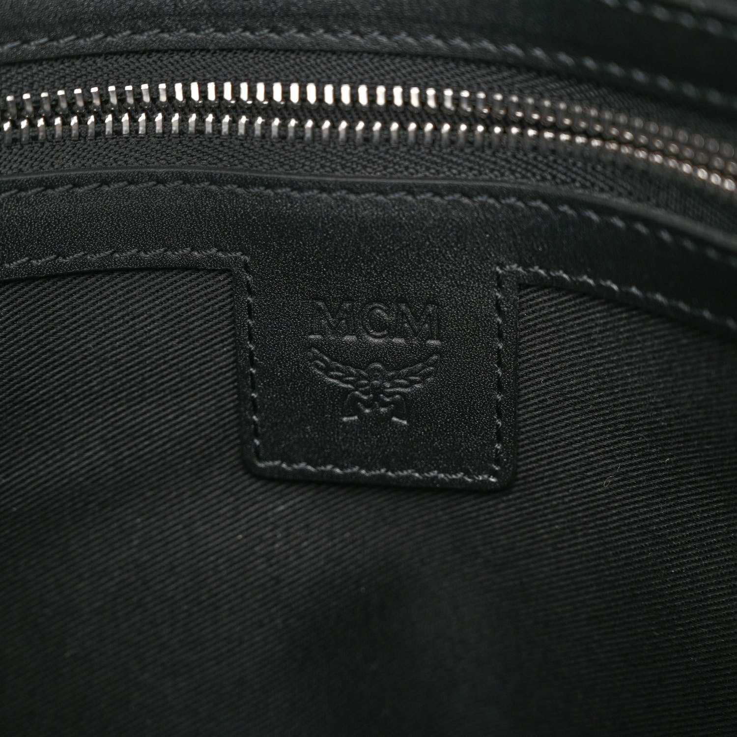 MCM Visetos Medium Crossbody Pouch Black 6 of 9