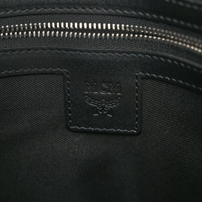 MCM Visetos Medium Crossbody Pouch Black 6 of 9
