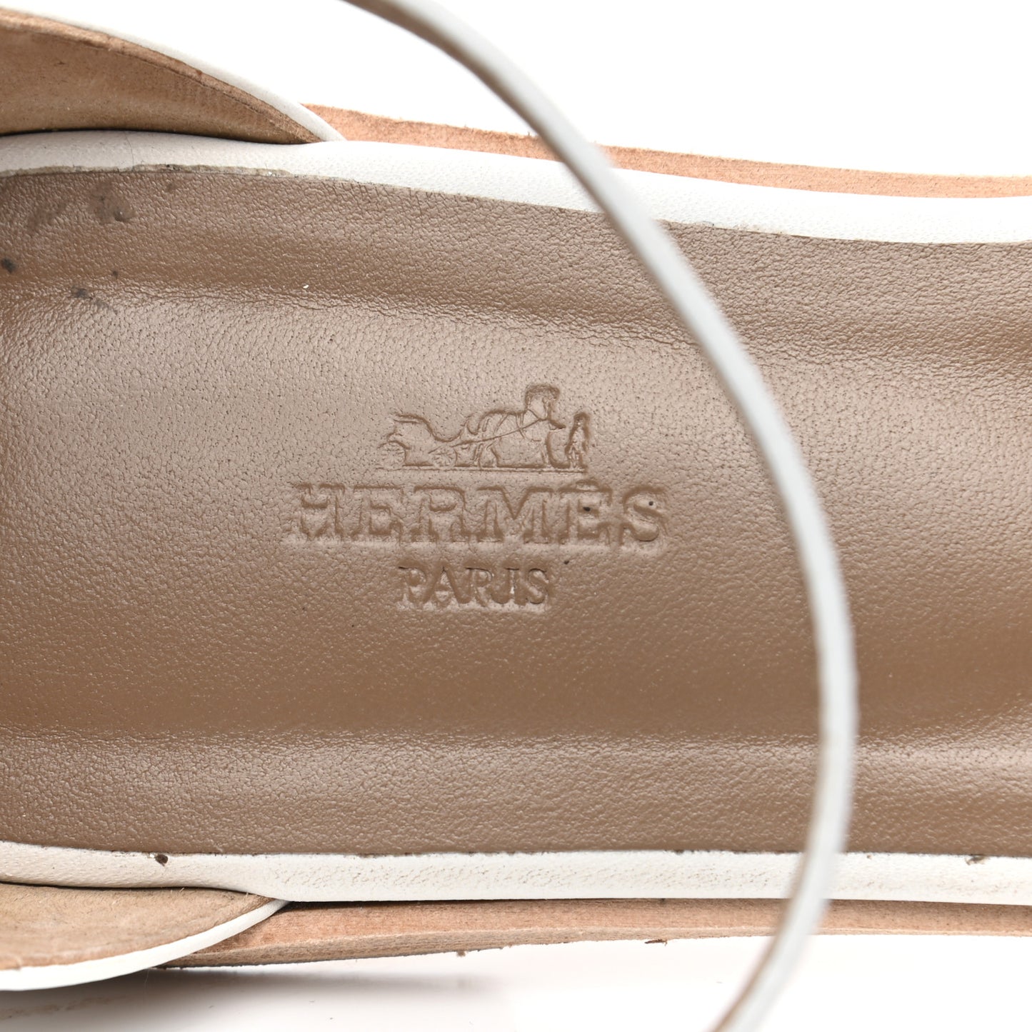 Calfskin Santorini Sandals 41 White