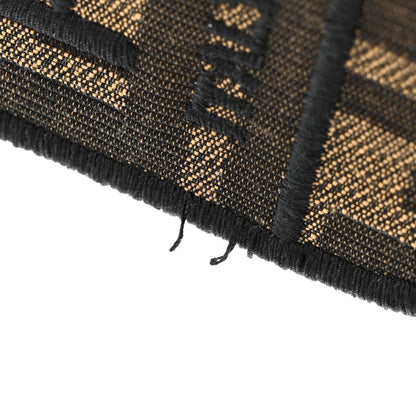 Fendi Fabric Jacquard FF 1974 Large Baguette Tobacco Moro Black 11 of 12