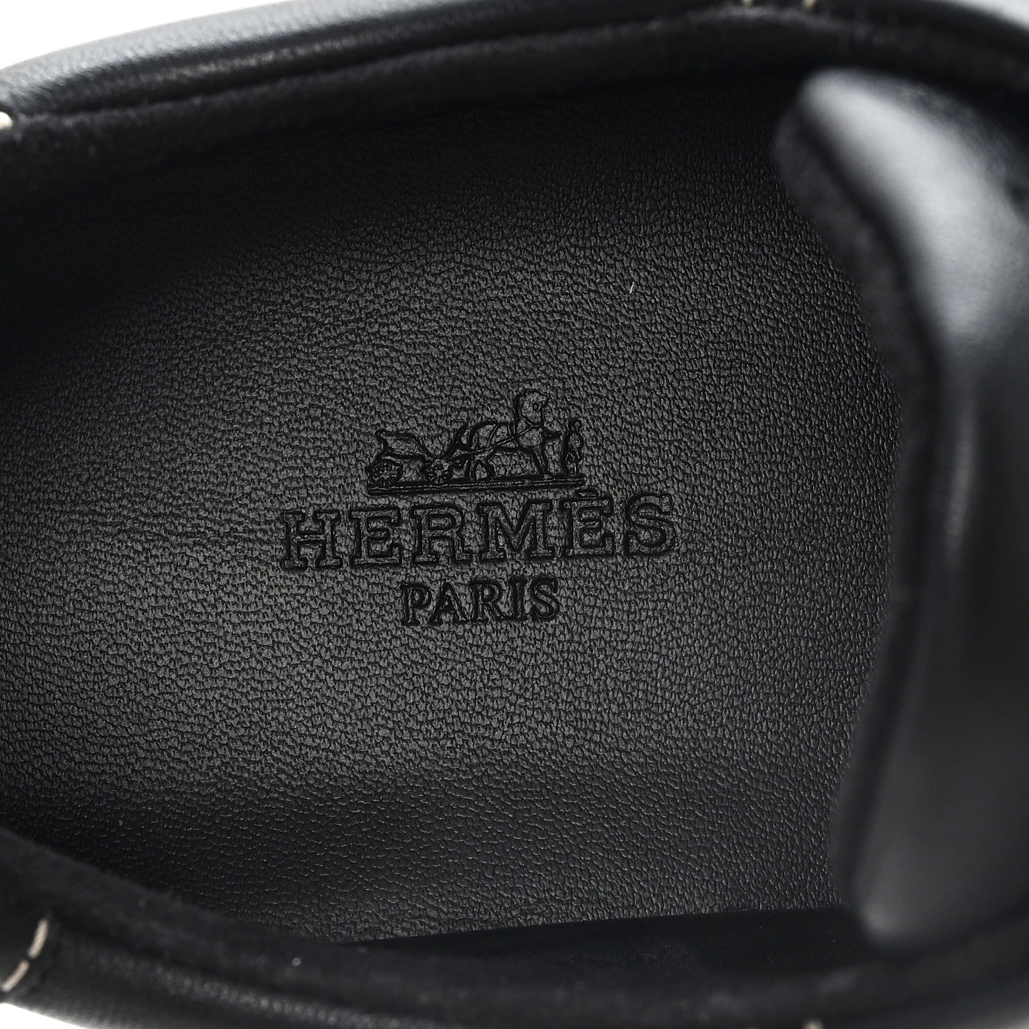 Hermes Calfskin Master Sneakers 38.5 Black 8 of 9