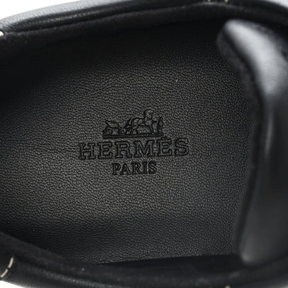 Hermes Calfskin Master Sneakers 38.5 Black 8 of 9