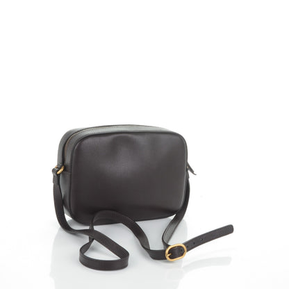 Gucci Textured Calfskin Web Small Webby Bee Shoulder Bag Brown Coffee 3 of 6