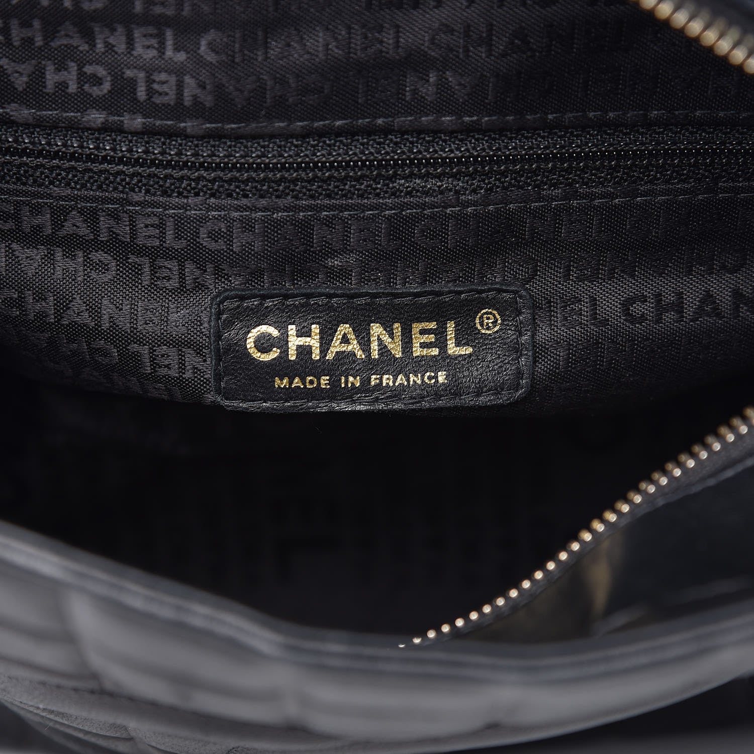 Chanel Lambskin Quilted Chocolate Bar Tote Black 6 of 15