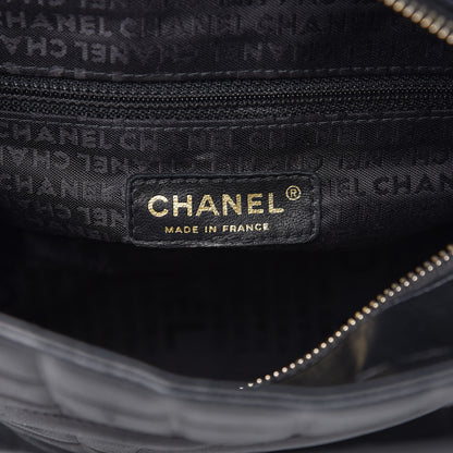 Chanel Lambskin Quilted Chocolate Bar Tote Black 6 of 15