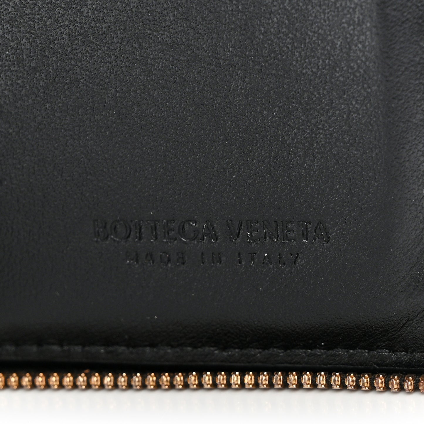 Calfskin Maxi Intreccio Zip Around Wallet Black
