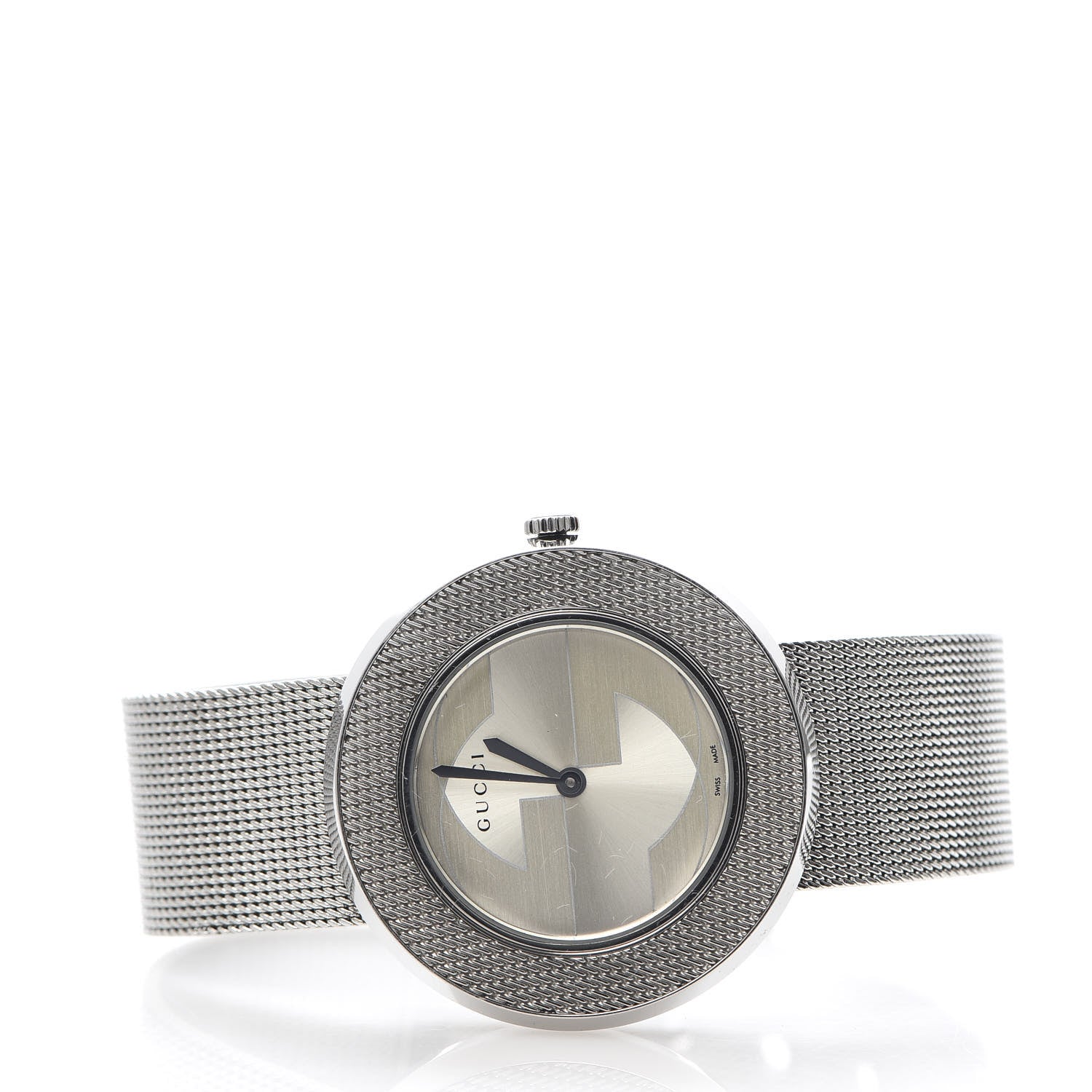 Gucci Stainless Steel 36mm U-Play Mesh Quartz Watch 3 of 6