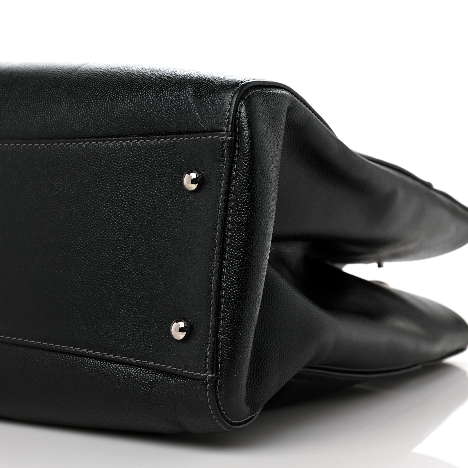Chanel Caviar Medium Cerf Executive Shopper Tote Black 9 of 11