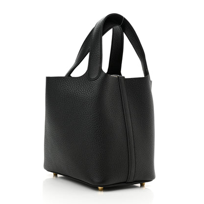 Hermes Taurillon Clemence Picotin Lock 18 PM Black 2 of 10