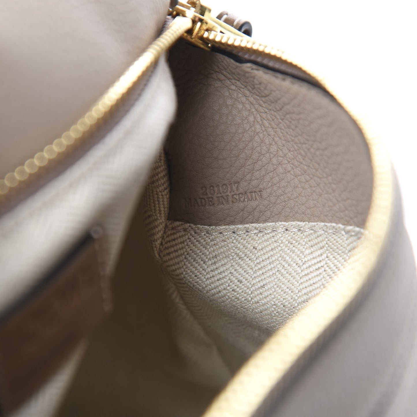 Grained Calfskin Small Puzzle Bag Sand Mink