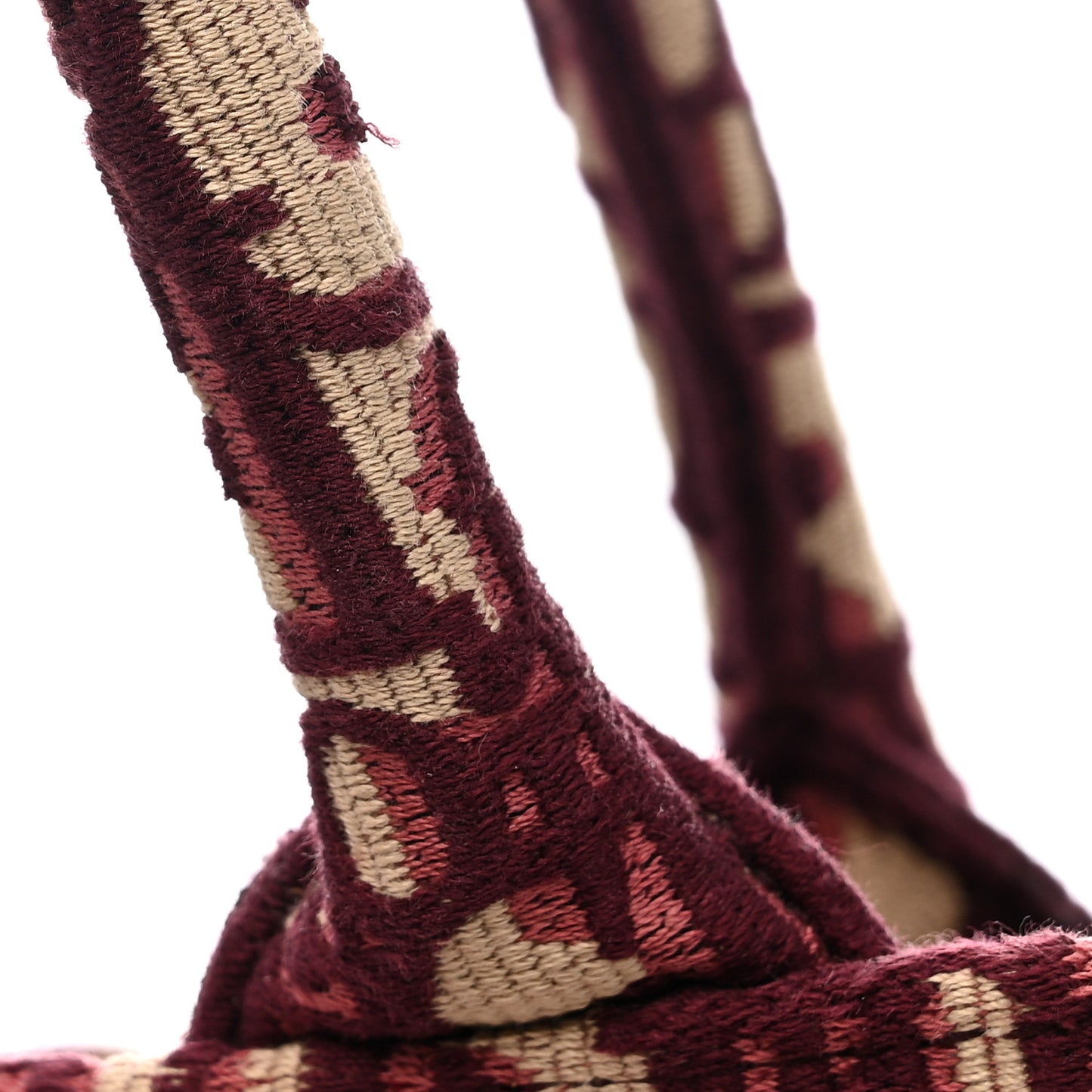 Oblique Large Book Tote Burgundy Multicolor