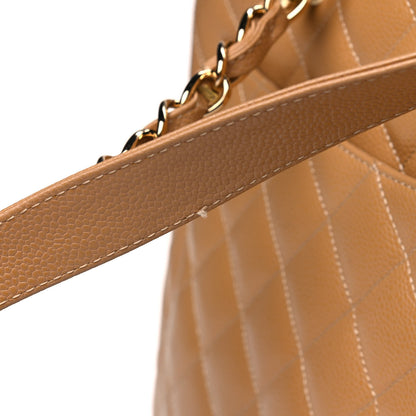 Chanel Caviar Quilted Grand Shopping Tote GST Beige 11 of 12