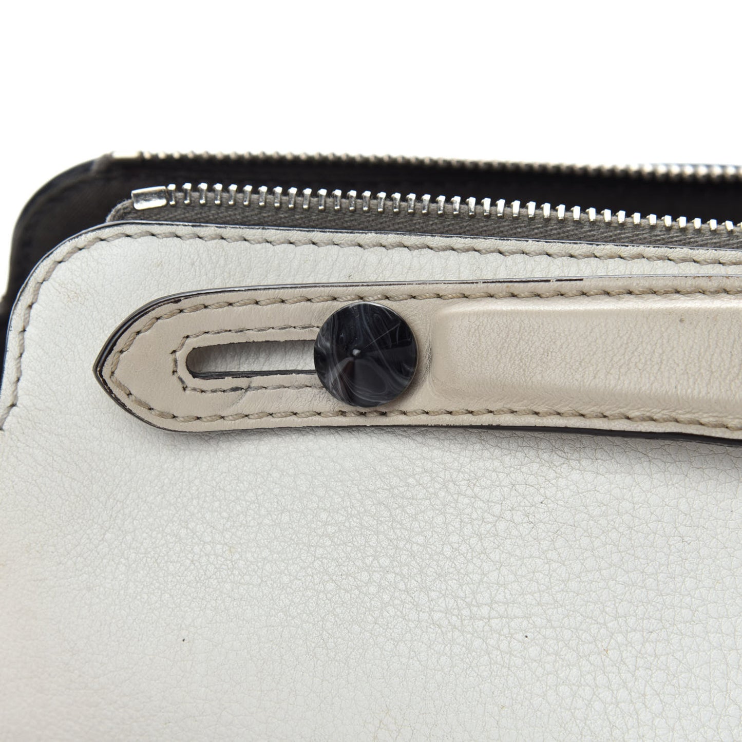 Vitello Dolce Bird of Paradise Embroidered Medium By The Way Boston Bag White Ice Multicolor