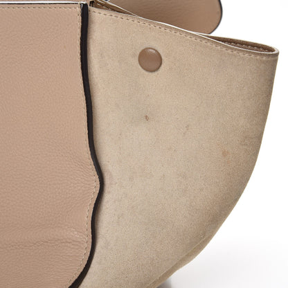 Celine Drummed Calfskin Suede Medium Trapeze Dune 8 of 15