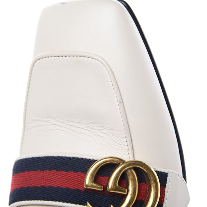 Gucci Calfskin Web Peyton Loafers 38.5 Mystic White 13 of 15