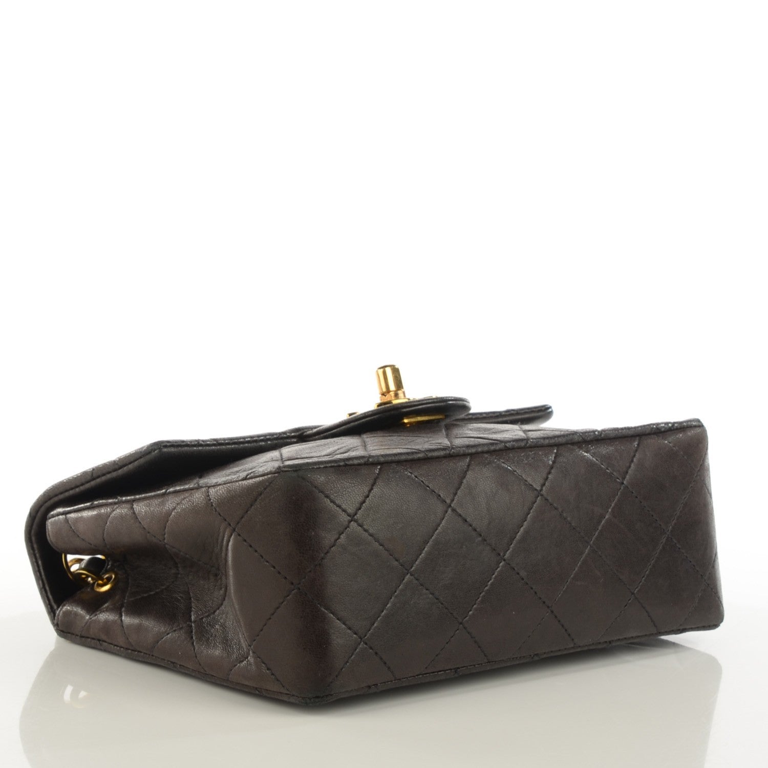 Chanel Lambskin Quilted Mini Square Flap Brown 4 of 11