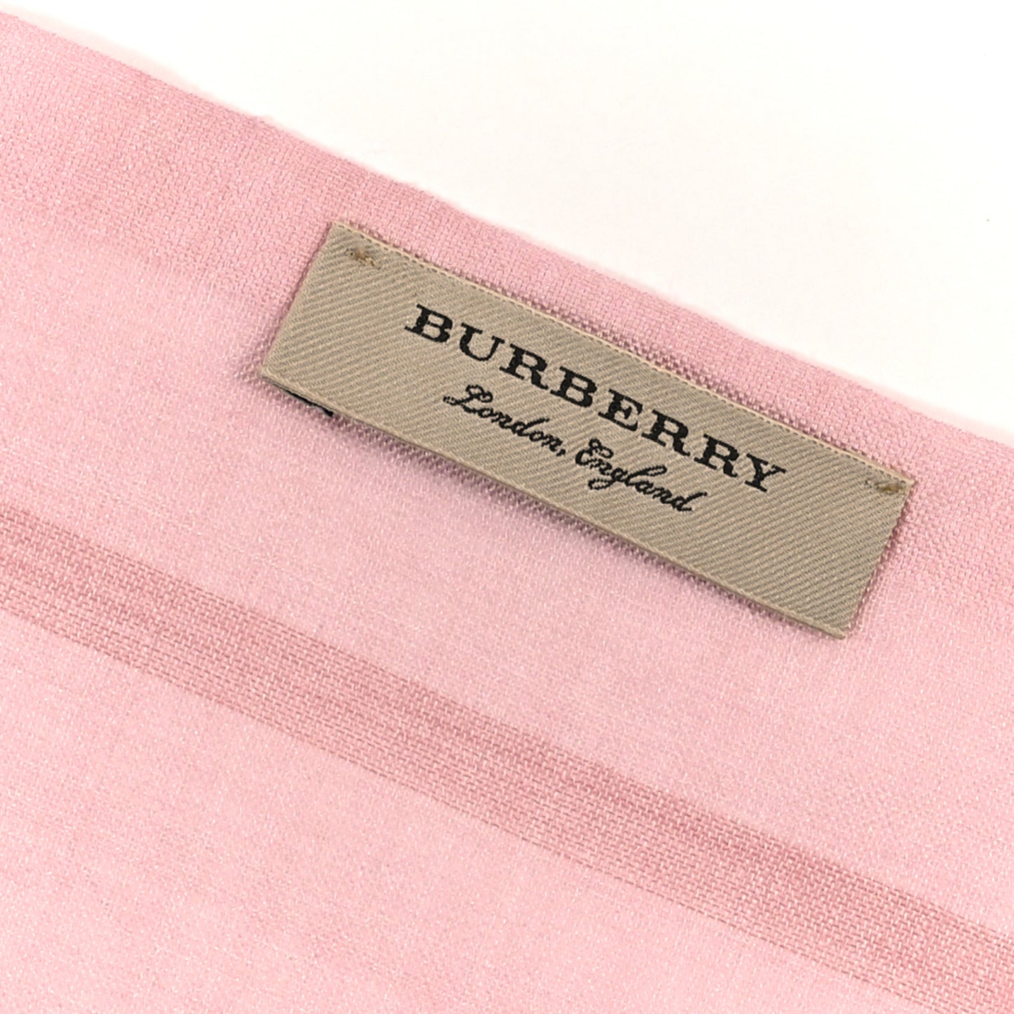 Silk Wool Gauze Giant Check Scarf Ash Rose