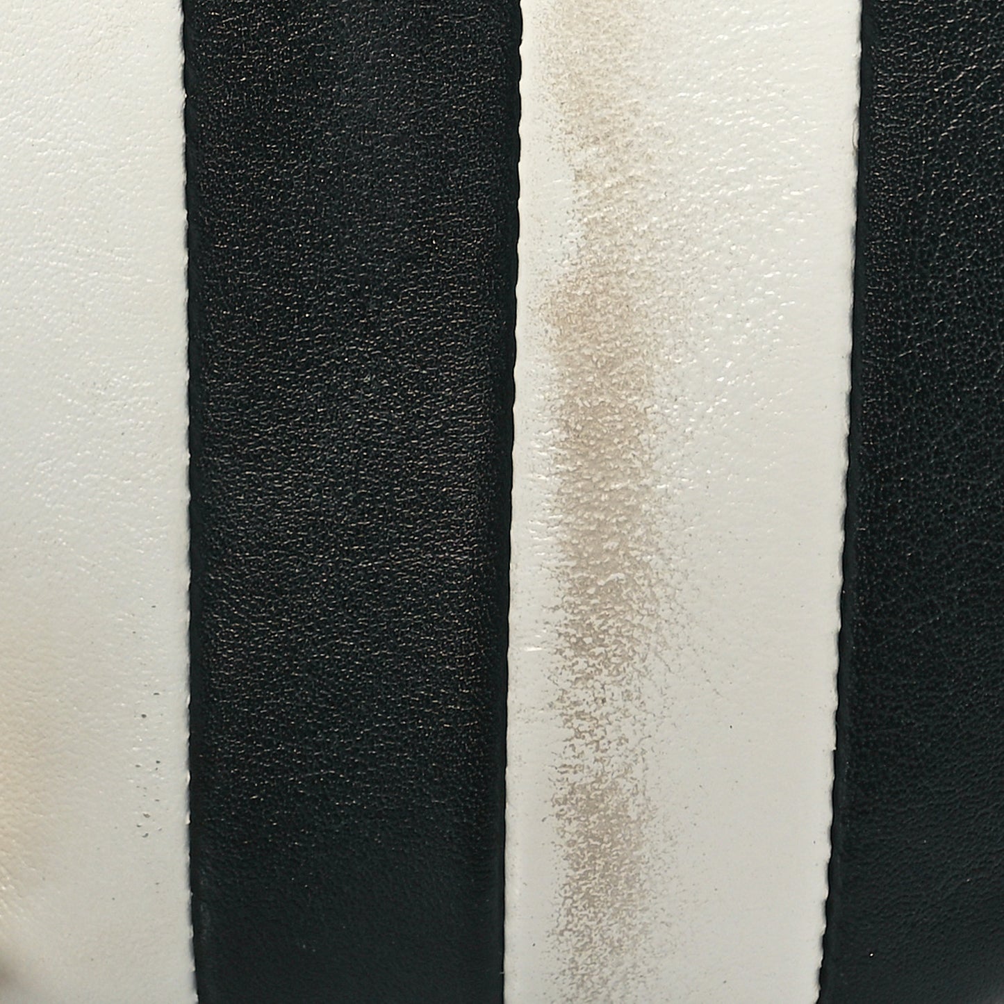 Shiny Calfskin Stripes Small C Bag Black