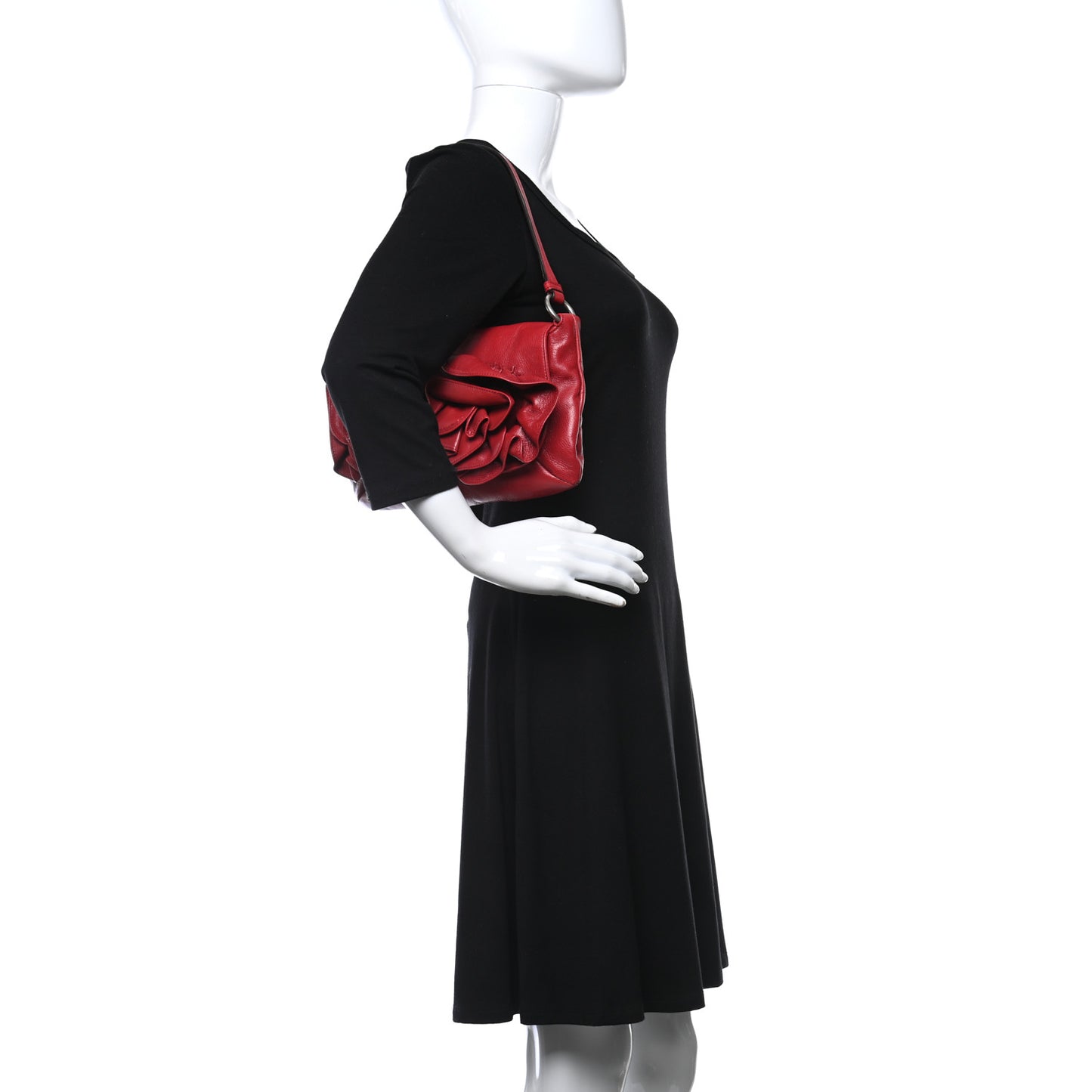 Chevre Nadja Shoulder Bag Red