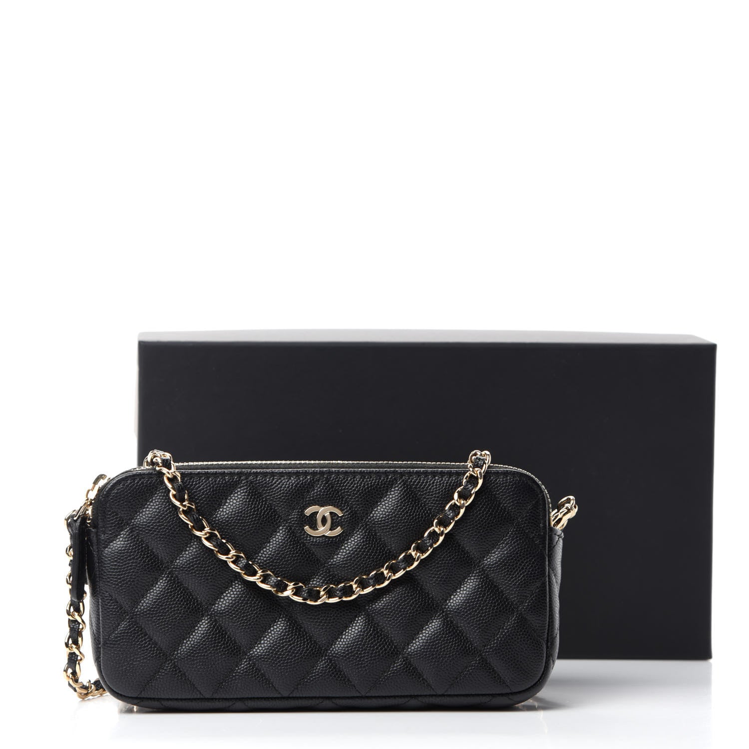 Chanel Caviar Quilted Small Clutch With Chain Black 12 of 12