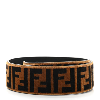 Fendi Velvet Tapestry FF Strap You Tobacco 2 of 4