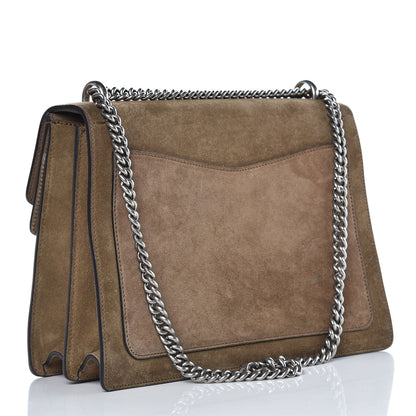 Gucci Suede Medium Dionysus Shoulder Bag Taupe 3 of 10