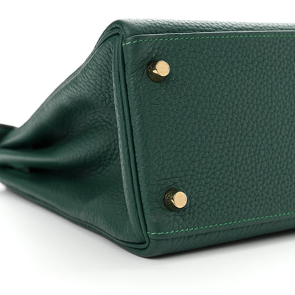 Hermes Taurillon Clemence Kelly Retourne 28 Malachite 11 of 12