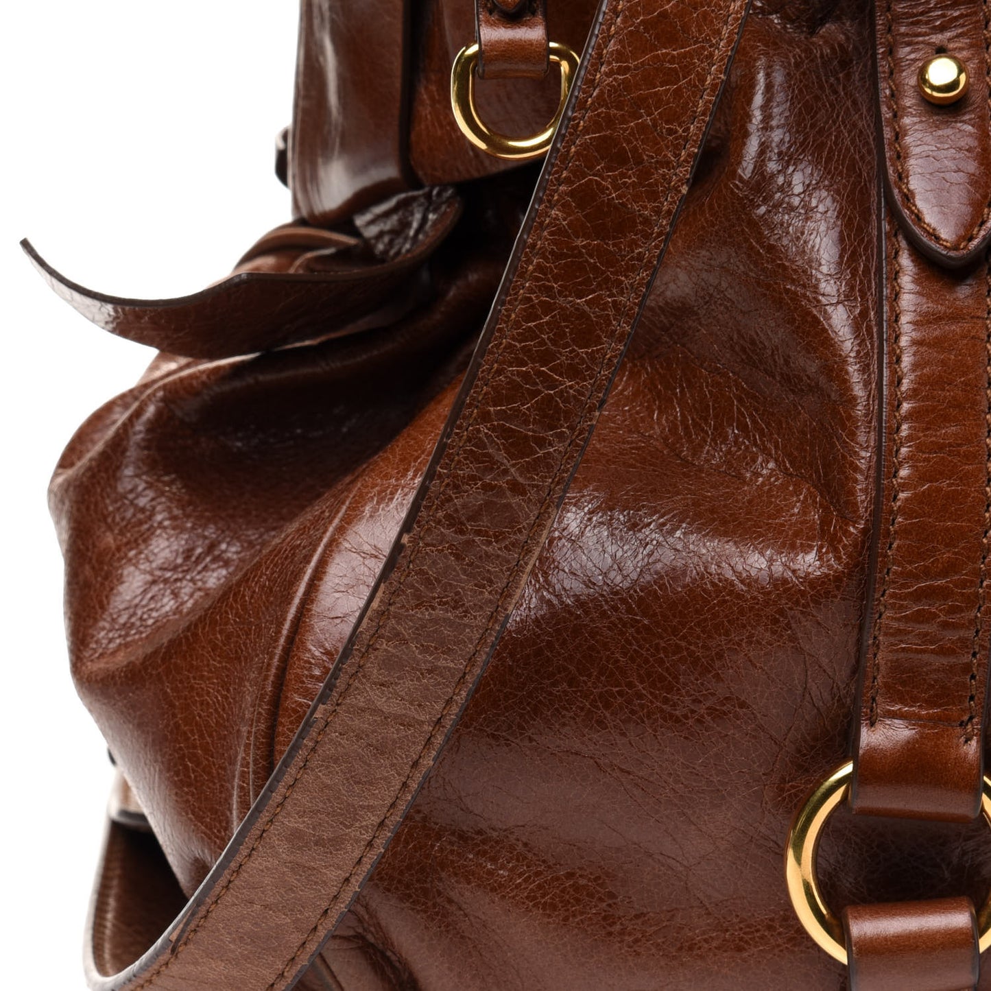 Vitello Lux Medium Bow Bag Palissandro