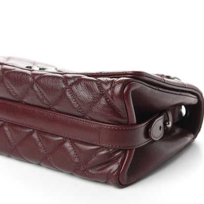 Chanel Goatskin Quilted Medium City Rock Flap Burgundy 6 of 9