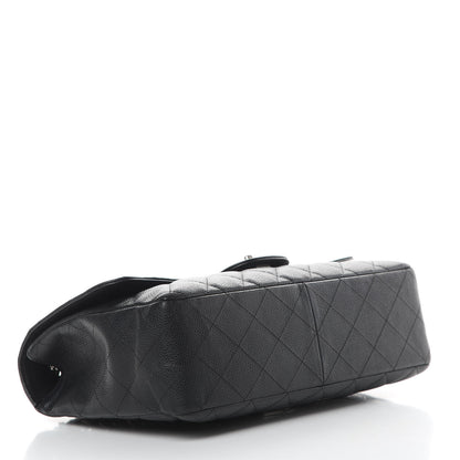 Chanel Caviar Quilted Jumbo Single Flap Black 4 of 13