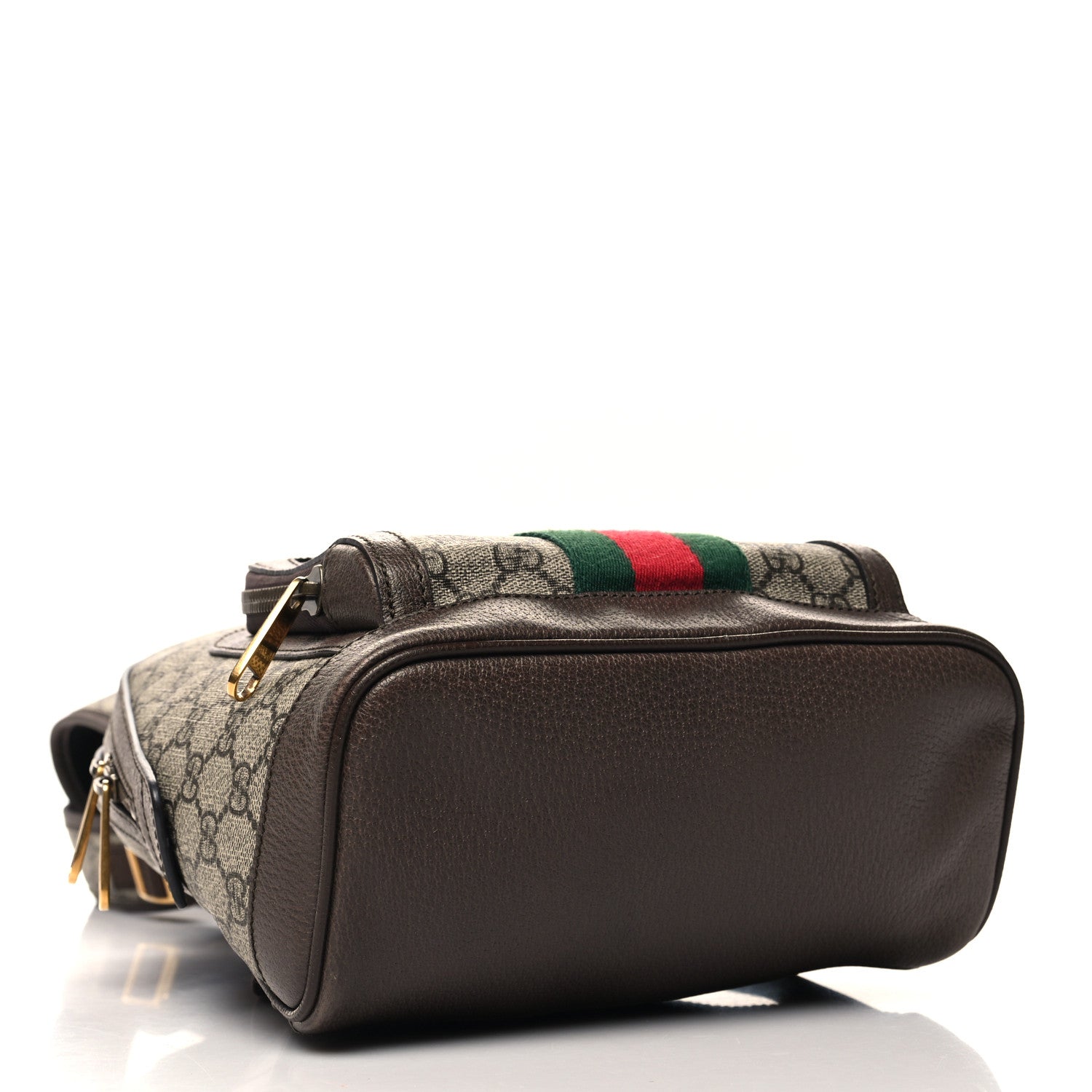 Gucci GG Supreme Monogram Calfskin Web Small Ophidia Day Backpack Beige Ebony New Acero 4 of 12