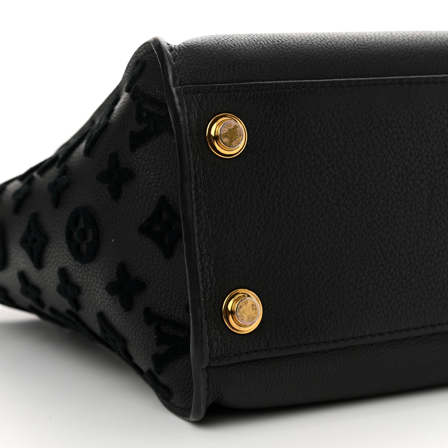 Louis Vuitton Calfskin Monogram Tufting On My Side Black 8 of 14